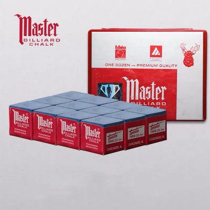 Original Master Premium Quality Billiard Snooker Pool Chalk (Dry,Medium, Oil)