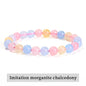 JD Natural Stone Beads Bracelet Amethyst Tiger Eye Crystal Quartz Agate Gem Beads Bangles Women Men Reiki Healling Jewelry Gift