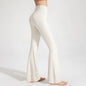 Naked High Waisted Waist Cinching Hip Lifting Fitness Exercise Elastic Bell Bottom Pants Women Casual Outdoor Running Yoga Pants