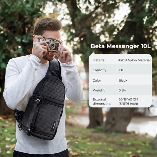 K&F Concept Camera bag Photography Backpack 10L Waterproof Camera Sling Backpack DSLR/SLR Camera Case Sony Fuji Photography Bags - Teglex