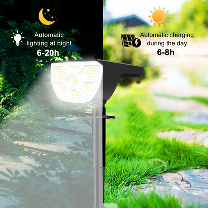 Outdoor 72/68 LED Solar-Landschaftsstrahler IP65 Wasserdichtes Solarlicht mit 3 Modi Solar-Gartenbeleuchtung für den Außenbereich