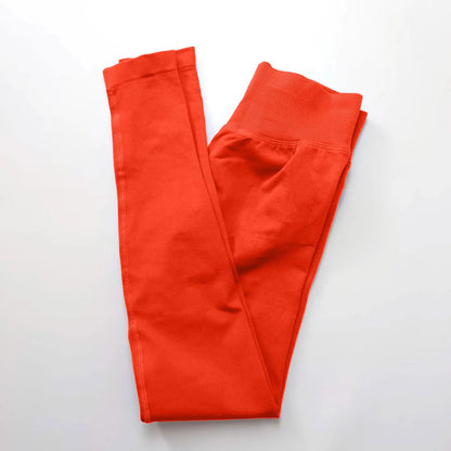 NCLAGEN Impact Leggings Damen Nahtlose Sport Yoga Hosen Niedrig Gerippter Bund Fitnessstudio Kleidung Fitness Workout Leggings Scrunch Butt Strumpfhose