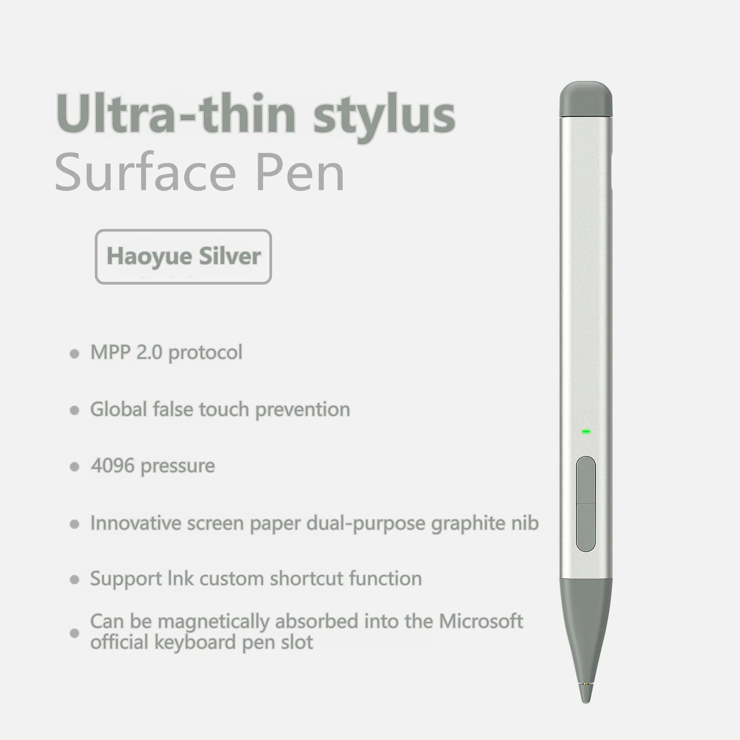 2025 New Color Microsoft Surface Pro 8/9/X/10/11 Bluetooth Magnetic Keyboard with Pen Slot,Touchpad and 7-color Backlit Keyboard