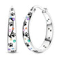 925 Sterling Silver Hoops Earrings Hypoallergenic Hoops Earrings With Zirconia Fashion High Quality Jewelry for Women Girls