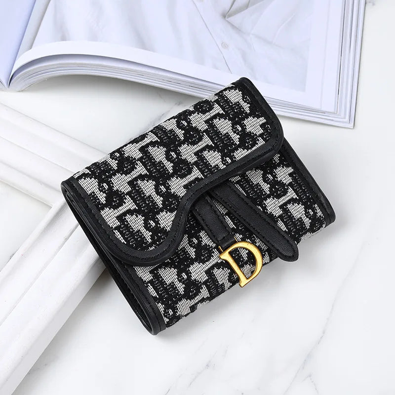 Vintage Style Women's Wallet New Model D-clip Coin Purse Multi-functional Large Capacity Trade Cross-border Coin Card Holder