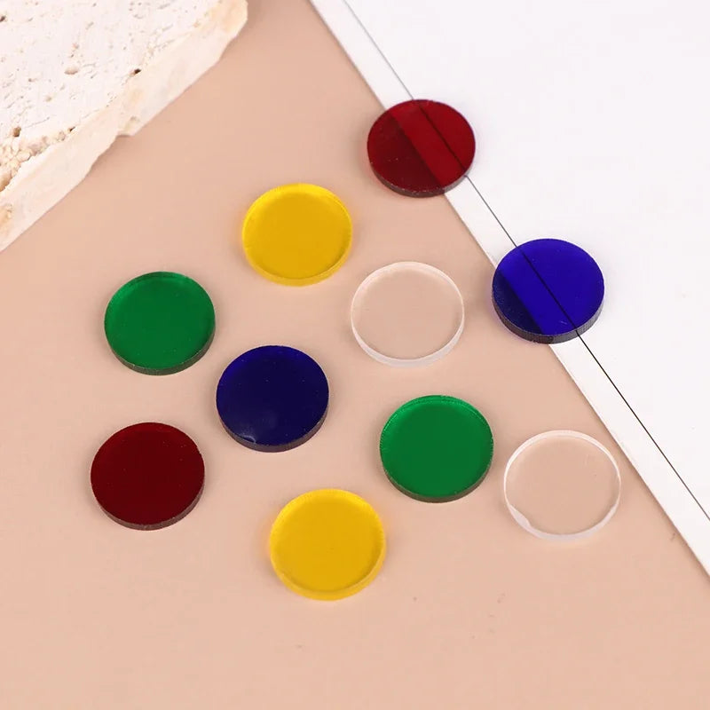 10Pcs Clear Tip Pads Diameter 15mm Play Cue Break Jump Cue Carom Pool Cue Snooker & Billiard Accessories