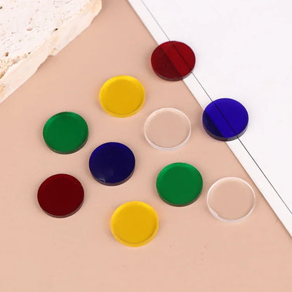 10Pcs Clear Tip Pads Diameter 15mm Play Cue Break Jump Cue Carom Pool Cue Snooker & Billiard Accessories
