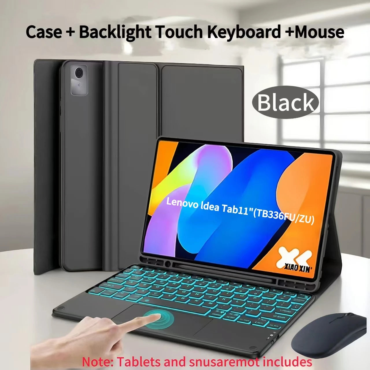 Case for  Lenovo Idea Tab 11-inch TB336FU/ZU, Wireless Bluetooth Keyboard cover for Lenovo Idea Tab 11-inch,Removable keyboard