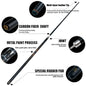 12.75mm High-Quality Multi-Layer Tip Black Tech Composite Carbon Fiber Glass Cue Stick with Dazzling Metal Patterns, Stainless S