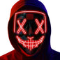LED Light Up Halloween Mask Scary Cosplay Mask Festival Masquerade Carnival Party Costume Gift