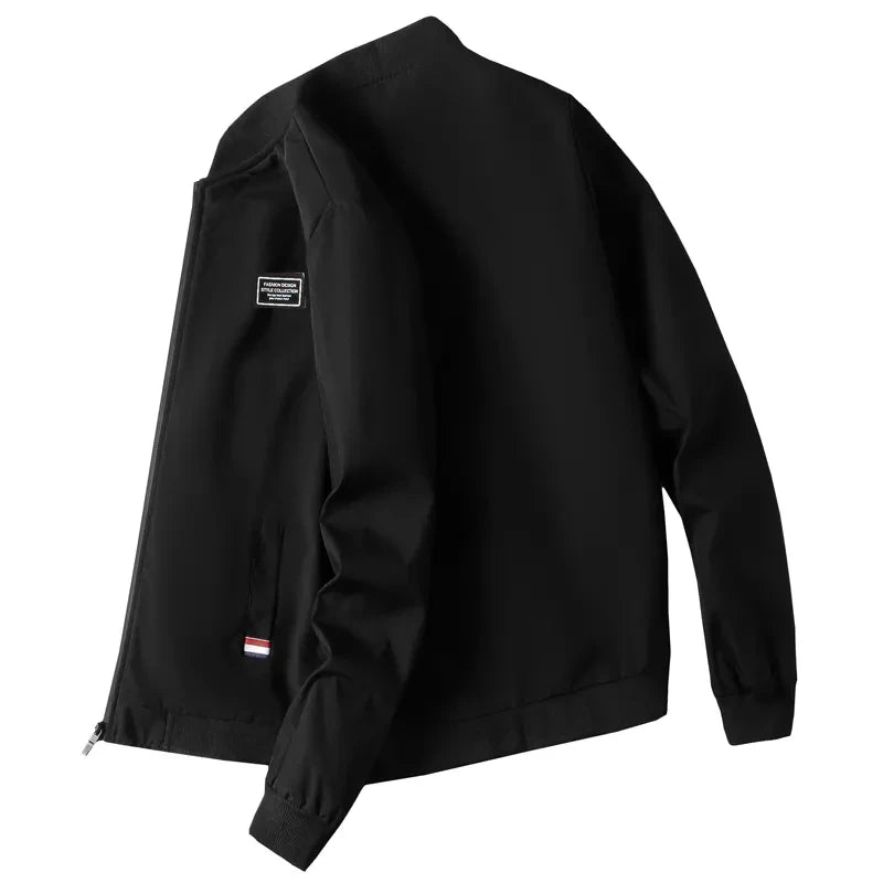 Man Leisure Jacket New Spring Autumn Solid Color And Comfortable Zipper Style Fashion Windproof Jacket