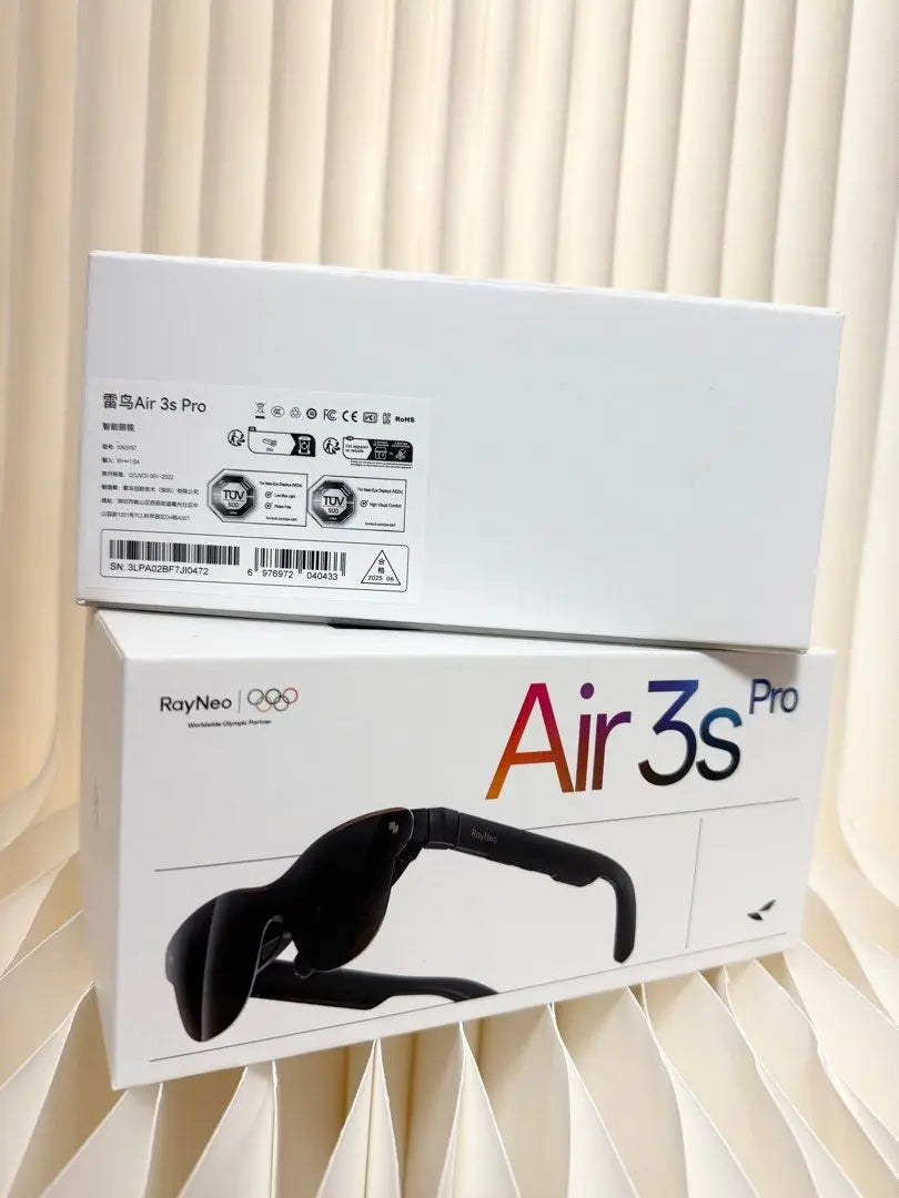 2025 new RayNeo Air 3S Pro XR/AR Glasses 201'' 1200 Nits for iPhone 17,16/Android/Mac/Switch 2/PS5/SteamDeck -  Personal Theater