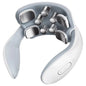 Handheld massager with multiple nozzles on a white background