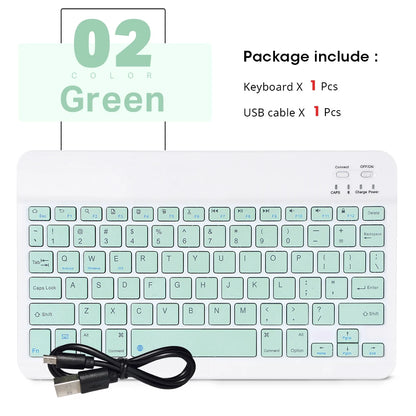 New Portable Wireless Bluetooth Keyboard Without Touchpad Mini Slim Mute Keyboard For IOS Android Windows Universal Office Use