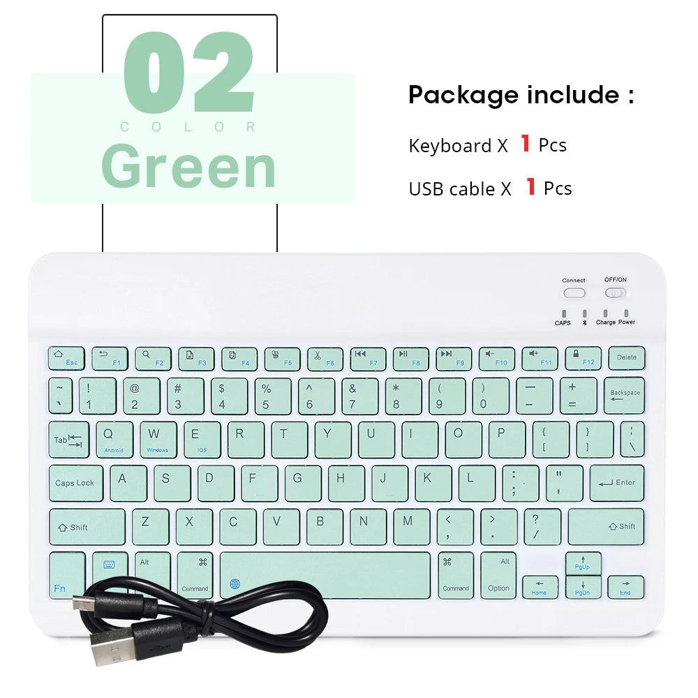 New Portable Wireless Bluetooth Keyboard Without Touchpad Mini Slim Mute Keyboard For IOS Android Windows Universal Office Use