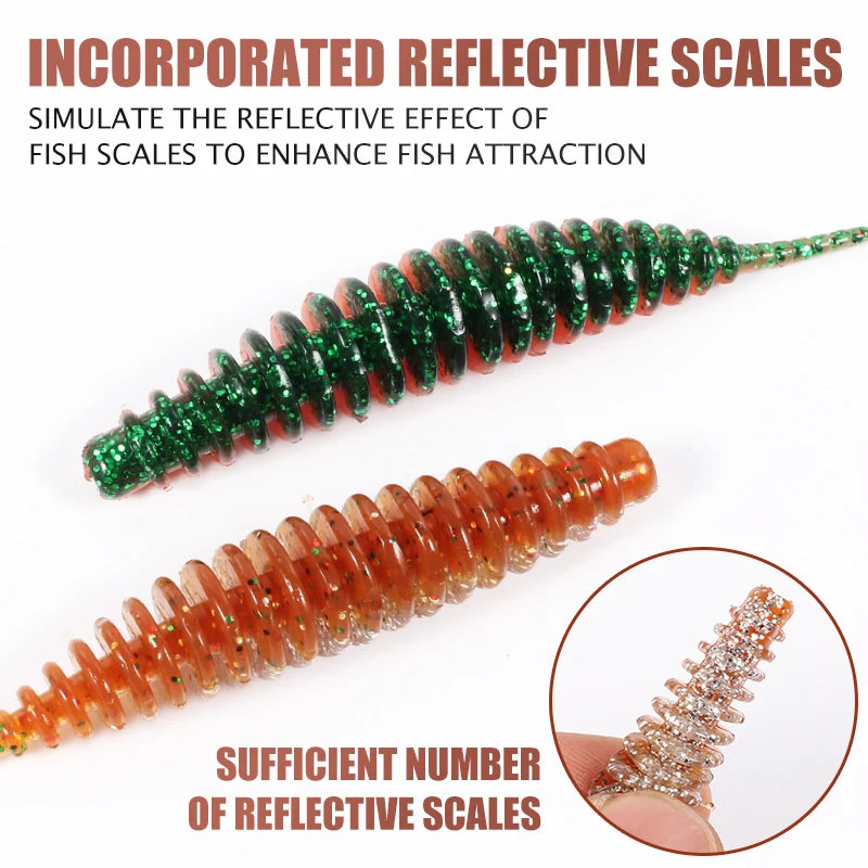 2021 Supercontinent worm bait soft bait Tanta 49mm 65mm fishing lures Pesca carp fishing bass lure Isca artificial PVA