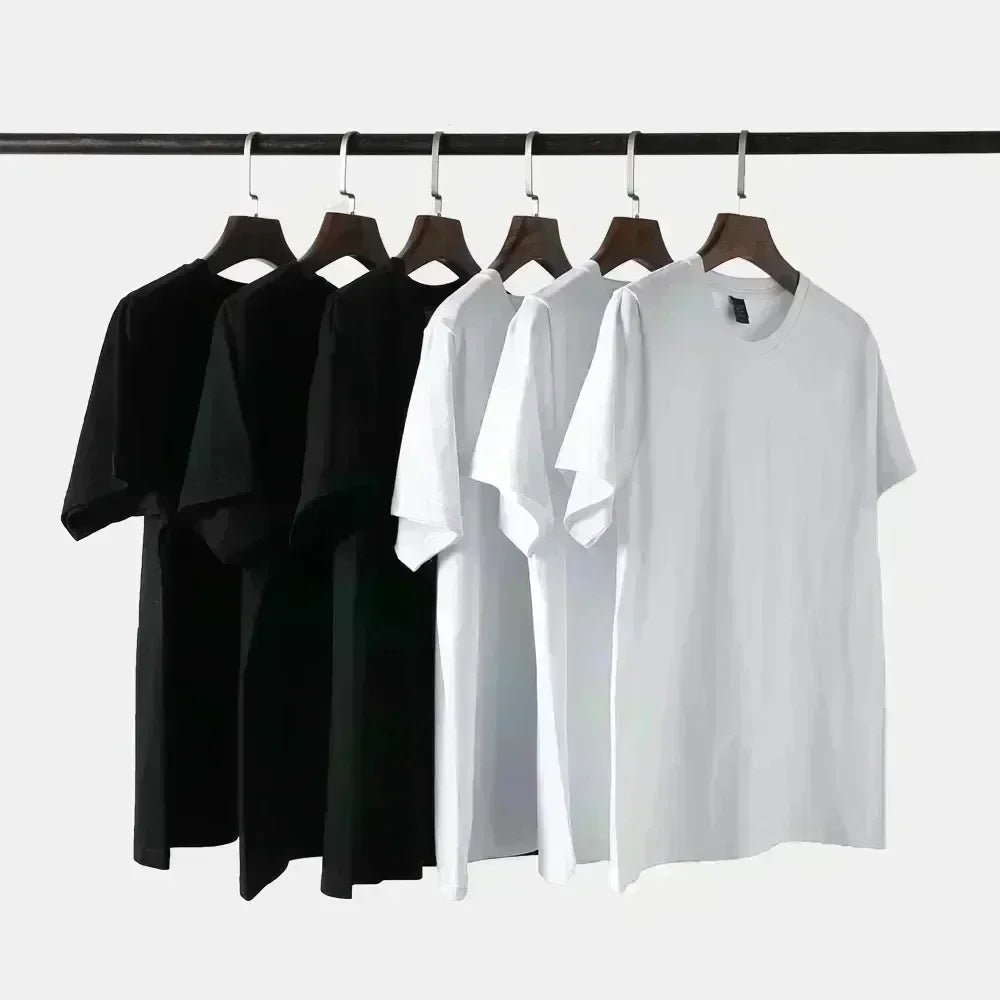 Herren- und Damen-Muster-Top, vielseitiges, lockeres T-Shirt aus reiner Baumwolle, Sommer 2025, neu, kurzärmelig, Matrosenkragen-Print
