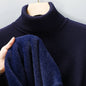 Sweatwear Mens Anti-pilling High Quality Knitted Turtleneck Sweater Slim Fit Long Sleeve Pullover Solid Color Trend Men Clothing
