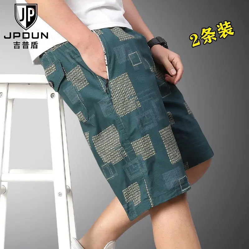 Herren-Badeshorts Reine Baumwolle Locker Lässig Sommer