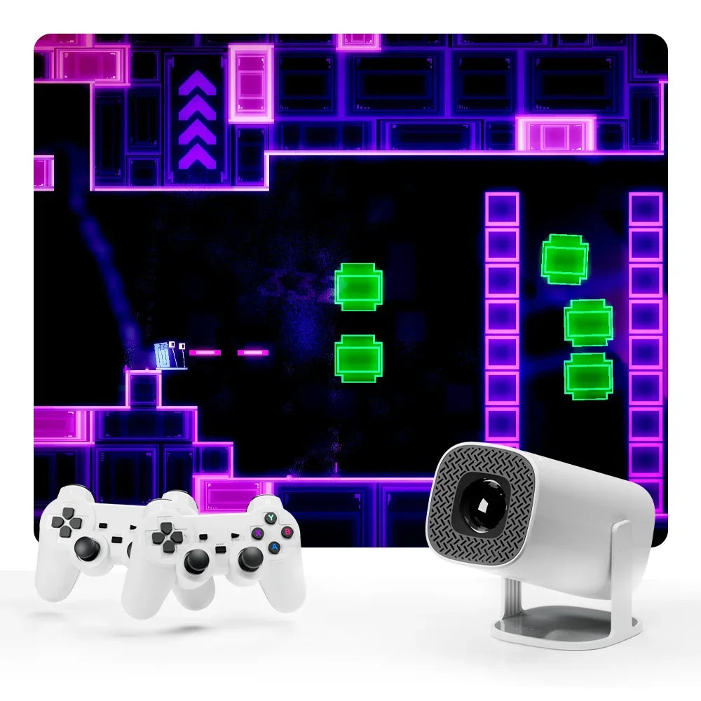 P30Plus Projector game console HD output projector intelligent portable Home WiFi Android11 4k 3D Retro Video Game Consoles
