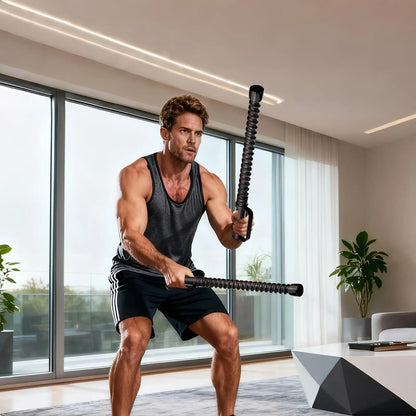 2 Stück Battle Ropes Tragbare Trainingsseile Muskelaufbau-Seile Ersatz-Federstab-Ausrüstung für das Home-Gym