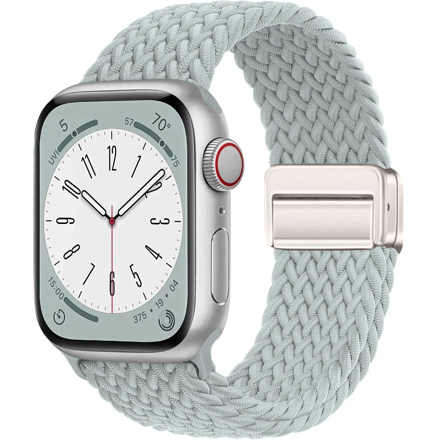 Geflochtenes Armband für Apple Watch 44mm 40mm 45mm 49mm 41mm 38mm Schnallenarmband iWatch Series SE 7 3 6 8 9 Ultra 2 Magnetisches Armband