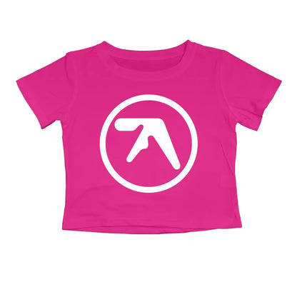 Punk Aphex Twin Print Oversize Hip Hop Women Crop Top Tee