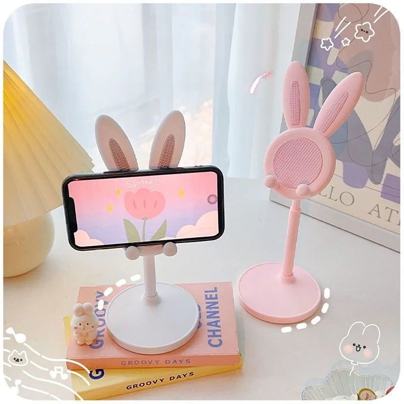 Cute Rabbit Phone Stand - Adjustable Desktop Grip