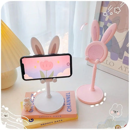 Cute Rabbit Phone Stand - Adjustable Desktop Grip