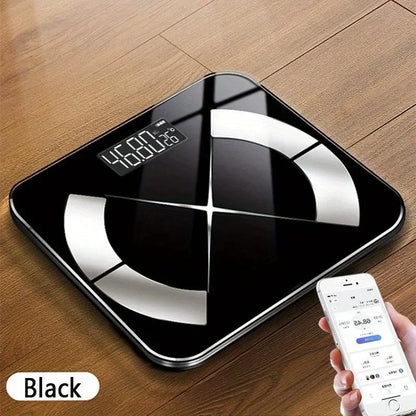 1pc intelligent body fat scale, high-precision wireless electronic weight scale, high-definition display, health data analysis