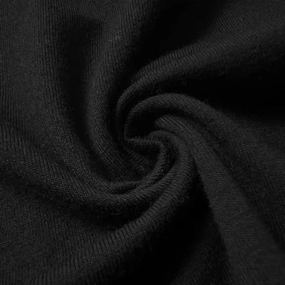 Close-up of black fabric with a textured pattern