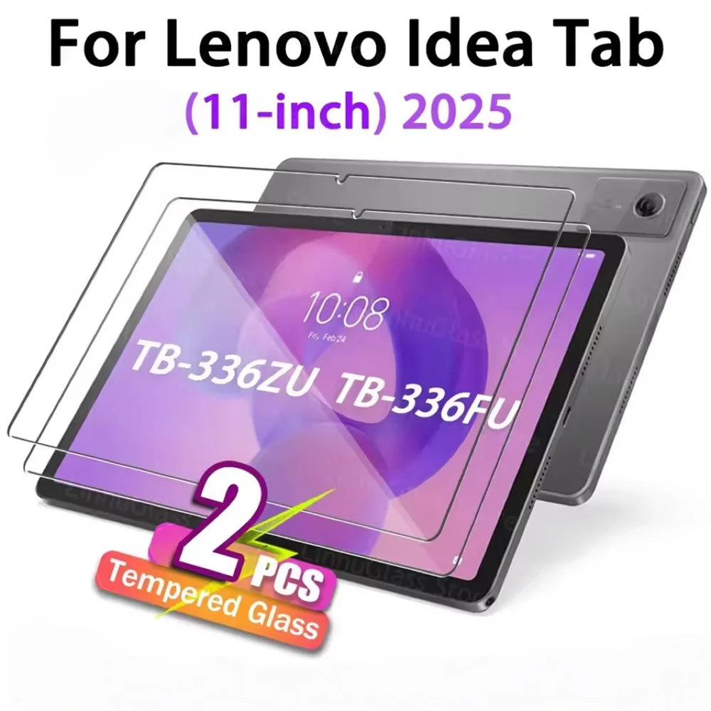 2 PCS 9H Tempered Glass Tablet Screen Protector For Lenovo Idea Tab 11 Inch 2025 TB-336ZU TB-336FU Anti-Scratch Protective Film