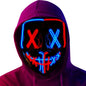LED Light Up Halloween Mask Scary Cosplay Mask Festival Masquerade Carnival Party Costume Gift