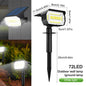 Outdoor 72/68 LED Solar-Landschaftsstrahler IP65 Wasserdichtes Solarlicht mit 3 Modi Solar-Gartenbeleuchtung für den Außenbereich