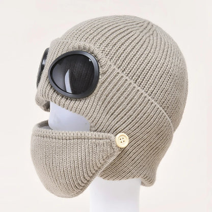 Winter Warm Fashion Windproof Cap Cold And Snow Protection Warm Ski Knit Headwear Outdoor Sports Bicycle Running Cap Men Women