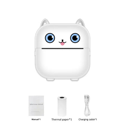 Mini HD Portable Label Thermal Printer Endurance Bluetooth Printer for Student Error Title Note Wrong Pocket Inkless Printing