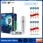 Oral B Elektrische Zahnbürste Pro 4000 3D-Reinigung Tägliche Reinigung Zähne Sichtbarer Andrucksensor 4 Modi Zahnfleischpflege Wasserdicht Wiederaufladbar