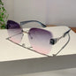 Unisex Sunglasses 2025 New Borderless Metal Chain Simple Fashionable Cool Versatile Luxury Brand High Quality Popular Sunglasses