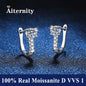 Moissanite Small Hoop Earrings Lab Diamond Hoop Huggies Earrings Sterling Silver Cartilage Earrings for Women Girls Teens