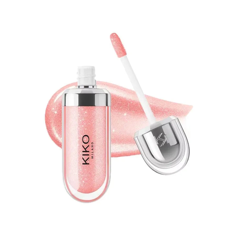 KIKO 3D Hydra Lipgloss Mirror Lip Glaze Shimmer Moisturizing Pearlescent Color Liquid Lip Gloss Plump Glossy Non Stick Cup Balm