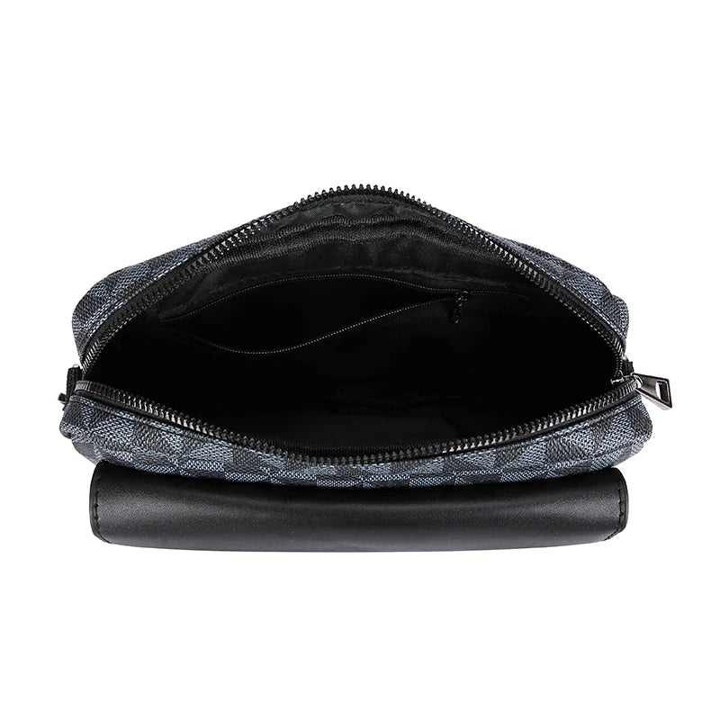 Business Herren Clutch Bags Hochwertige PU-Leder Herren Kleine Umhängetasche Multifunktionale Herren Handtasche Tasche mit Hüftgurt