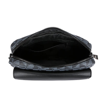 Business Herren Clutch Bags Hochwertige PU-Leder Herren Kleine Umhängetasche Multifunktionale Herren Handtasche Tasche mit Hüftgurt