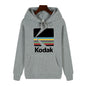 Kodak Brand Fashion Retro Y2K Print Autumn and Winter Men Sports Hoodie Outdoor Casual Casual Comfortable Street Jacket Clothing