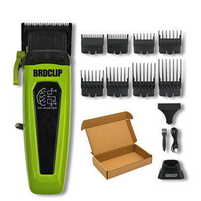 Professioneller elektrischer Haarschneider BRD 106 mit Ladestation 7500 U/min Haartrimmer für Herren DK-078 DLC Klinge 7200 U/min Friseurset 2-teilig