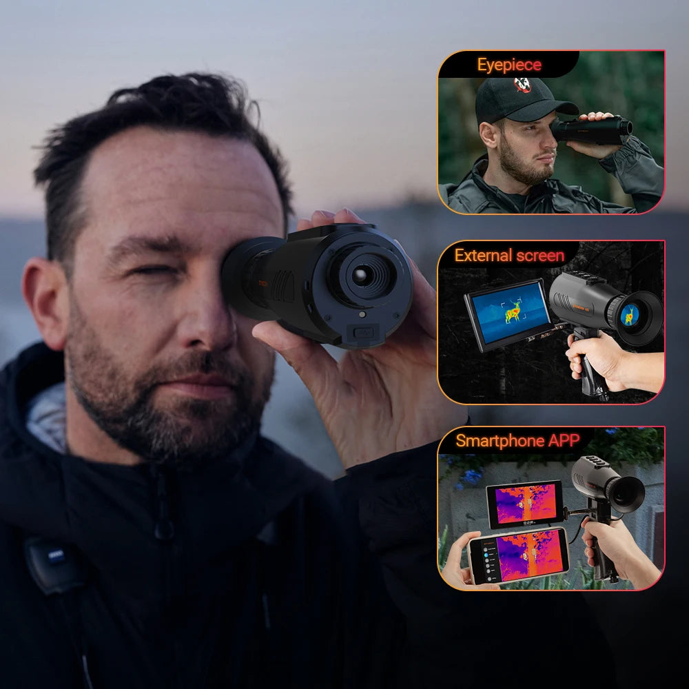 GTMEDIA Thermal Imager AI15 Hunting Thermal Imaging Monocular Affordable Night Vision Scope Infrared Thermal Camera Telescope