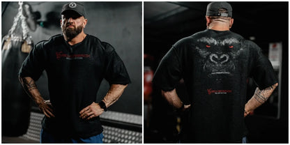 SILVERBACK Men's Oversized Gym Muscle Fitness T-Shirt