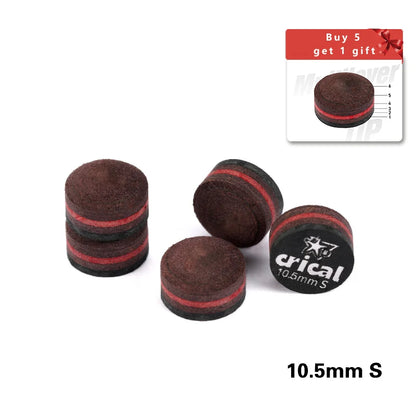 NEW CRICAL Billiard Pool Cue Tips 5pcs Buy 5 Get 6 Carom Cue Tip/Snooker Cue Tip 10mm 10.5mm 11.5mm 13mm Billiard Accessories