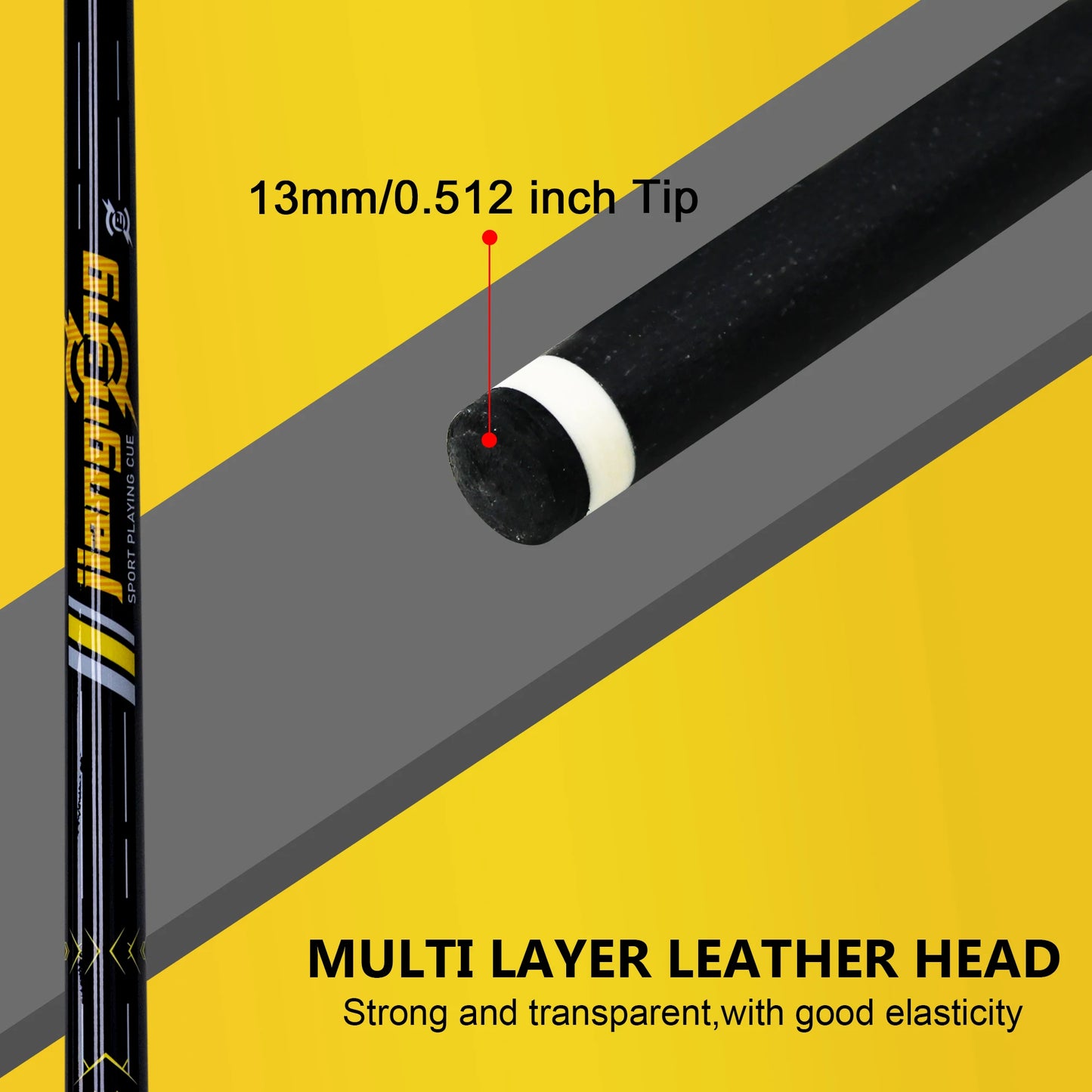 Carbon Fiber Professional Jump/Break Pool Cue, 13mm Tip stability putter shaft, Tournament-Level Precision Billiard Cue
