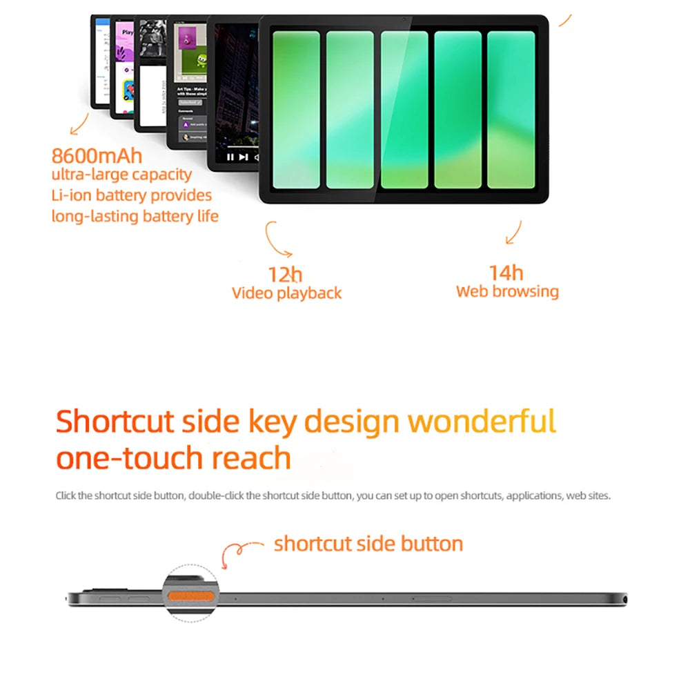 Lenovo Zhaoyang K11 TB352FC Y700 Tablet Globale Version 6G+128G WIFI Version Tablet 8600mAh 11.5'' 90Hz 400nits Tablet