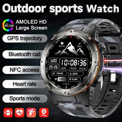 2025 NEU Beliebte Outdoor GPS-Tracker Sport Smartwatch Herren 500mAh NFC HD Anruf IP68 Tiefe Wasserdichte Uhr Herren Für Xiaomi Herren